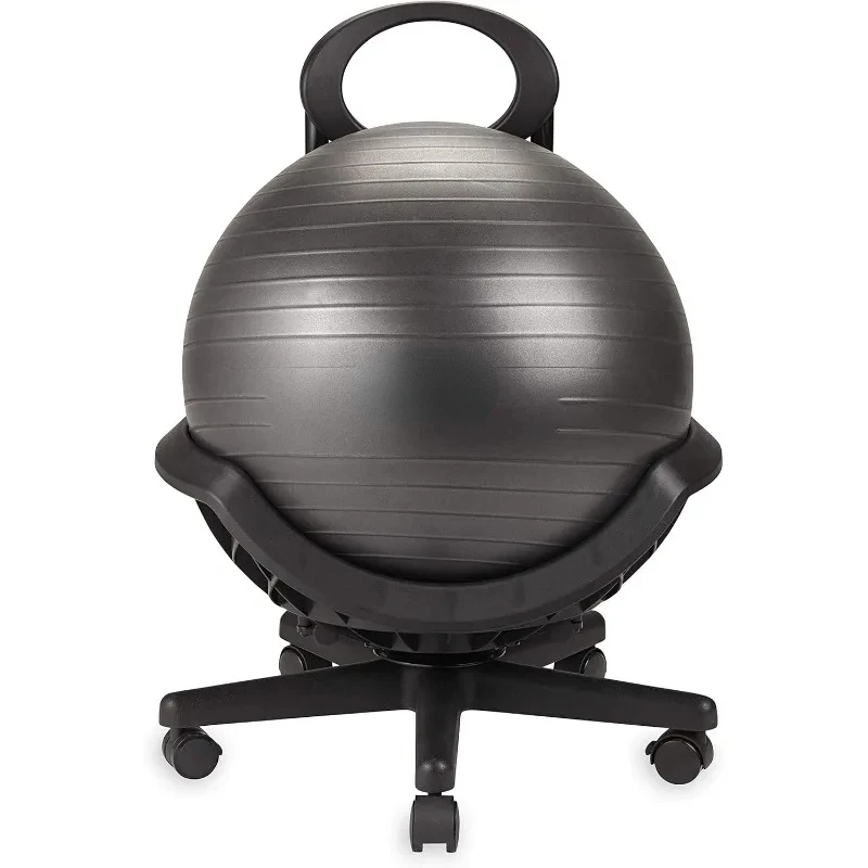 Ultimate Balance Ball Chair (Standard or Swivel Base Option) - Premium Exercise Stability Yoga Ball Ergonomic Chair