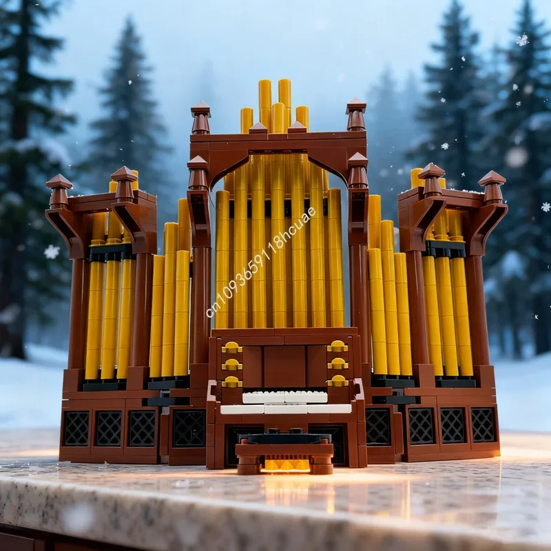 

526pcs MOC Pipe Organ Cityed Model Building blocks Architecture toys Assemble Christmas gift creative idea Brick Kids Birthday