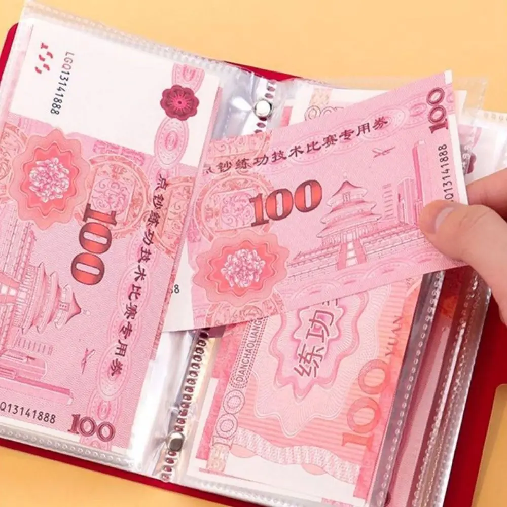 Tantangan Menabung Uang 100 Amplop Jadi Kaya Malam Ini Buku Pengumpul Uang Kapasitas Besar PU Tahan Air Portabel