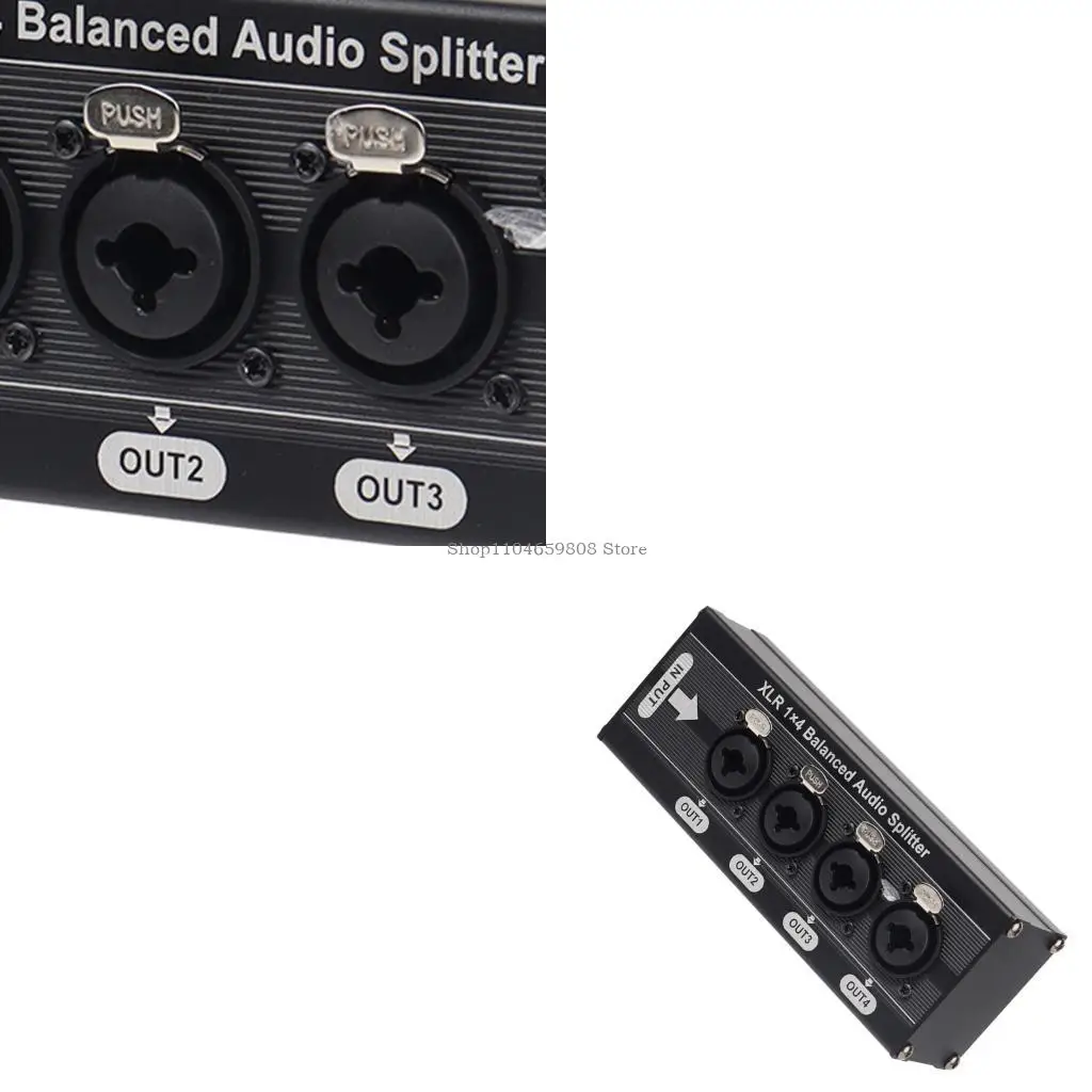 4 canais som splitter splitter working Extender Isolator Common Ground Ground