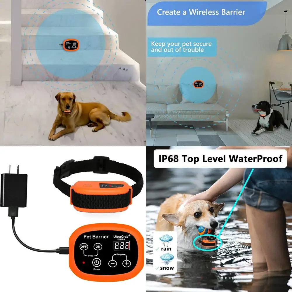 

Indoor Pet Barrier for Home,Keeps Areas Off Limits,Dog Home Proofing, Waterproof/Rechargeable/Beep/Static Training Collar,Wirele