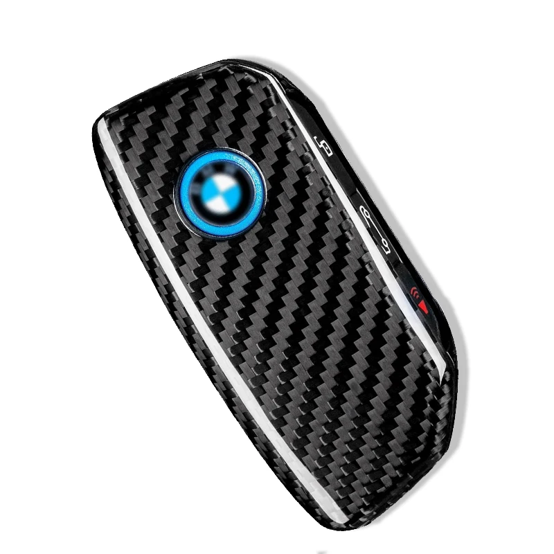 

Carbon Fiber Key Fob Cover for BMW, Key Shell Case Protector for BMW7 i5 i7 iX X1 X5 X6 X7 XM 2023-2024 Car Remote Control Key