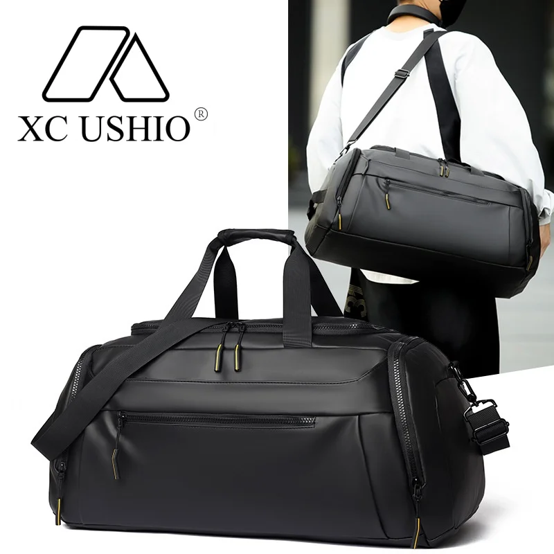 Large Capacity Men's Gym Bag Waterproof Training Sports Bag Bag with Shoes Compartment Yoga Bags Hand Business Travel Bag