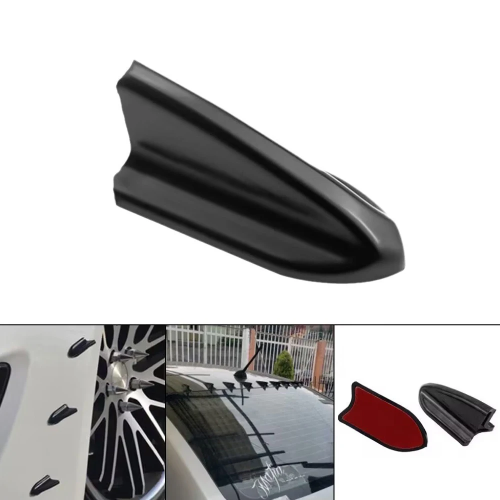 

6Pcs/set ABS Bumper Shark Fin,Black Carbon Fiber Blades,car Rear Wing Decoration,Modification Parts,Paste Style Body Decoration