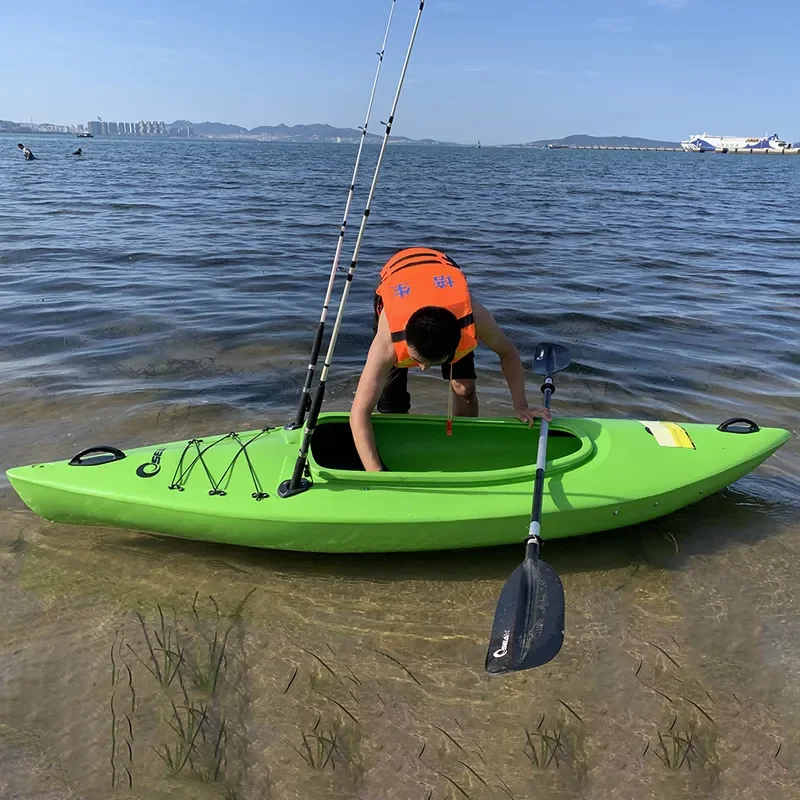 TOLEE Single Kayak for Fishing and Touring Lightweight Portable Inflatable Boat for Adults Outdoor Water Sports Recreation