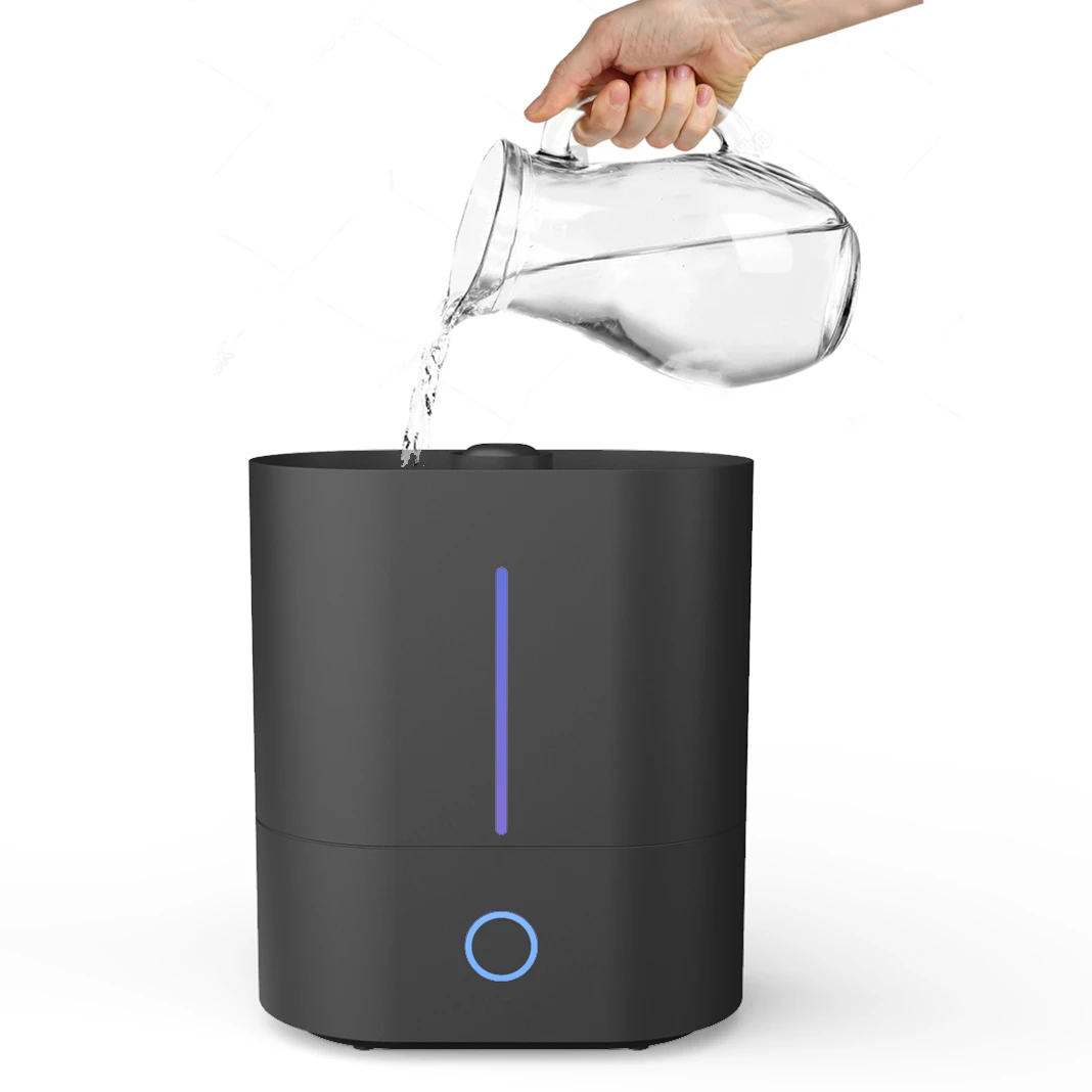 Portable Top‑Fill 4L Large‑Capacity Ultrasonic Cool Mist Humidifier Indoor Air Moisturizing Appliance