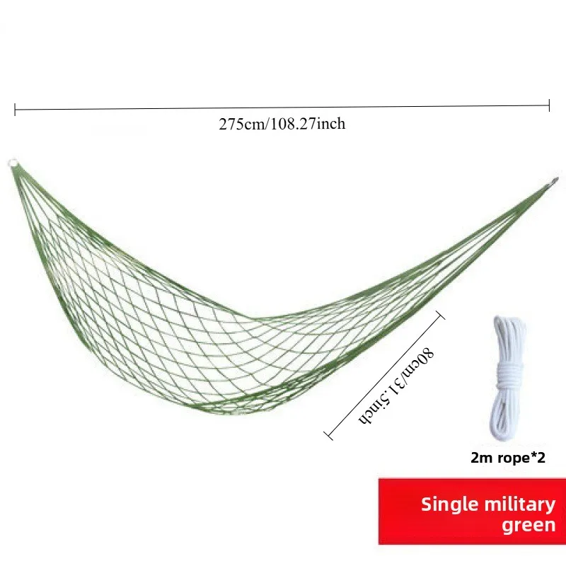 

Товары для улицы, жирный сетчатый гамак для кемпинга, нейлоновая веревка, одиночный гамак, сетчатый гамак