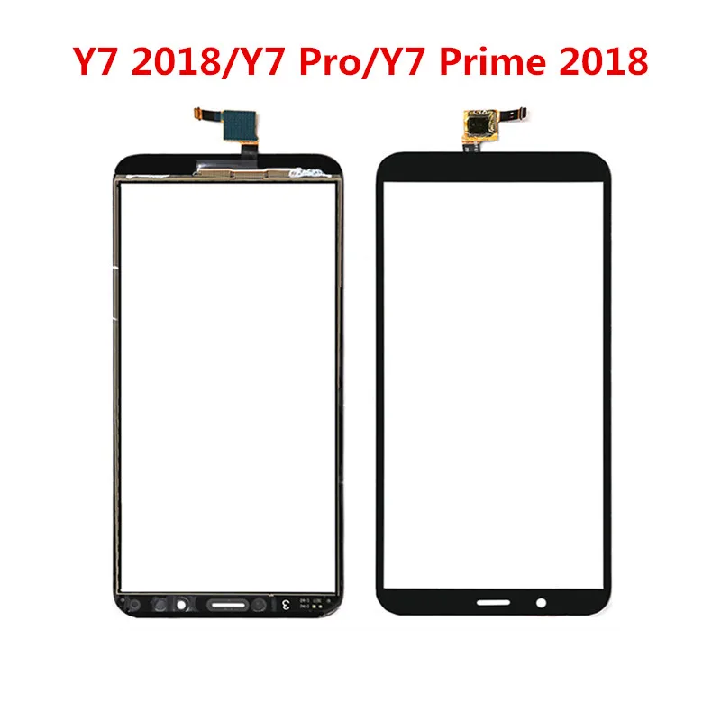 Outer Screen For Huawei Y6S Y5 Y6 Y7 Pro Prime 2018 2019 Digitizer Sensor Touch Panel LCD Display Front Glass Repair Parts