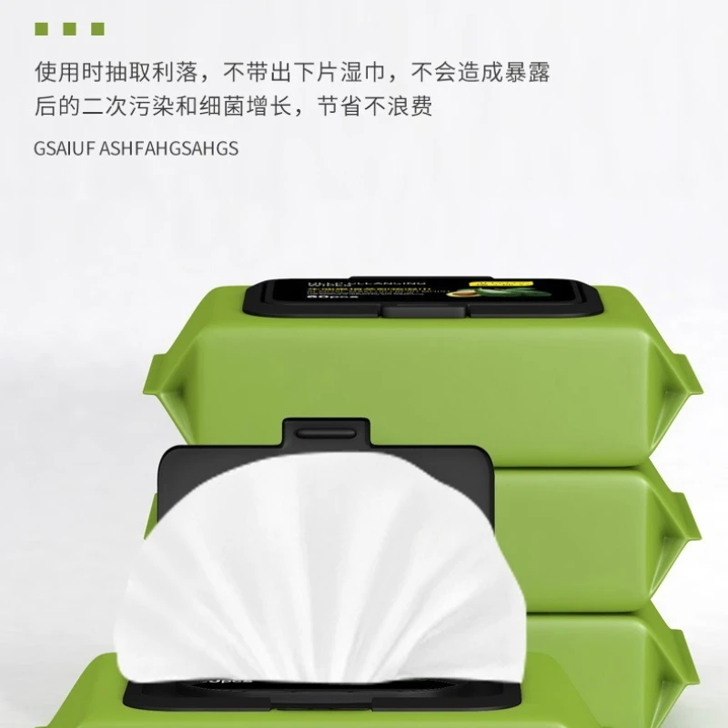 Avocado Make-up Remover Gesichtsreiniger Einweg tragbare Feuchttücher Lippen- und Gesichtsreiniger