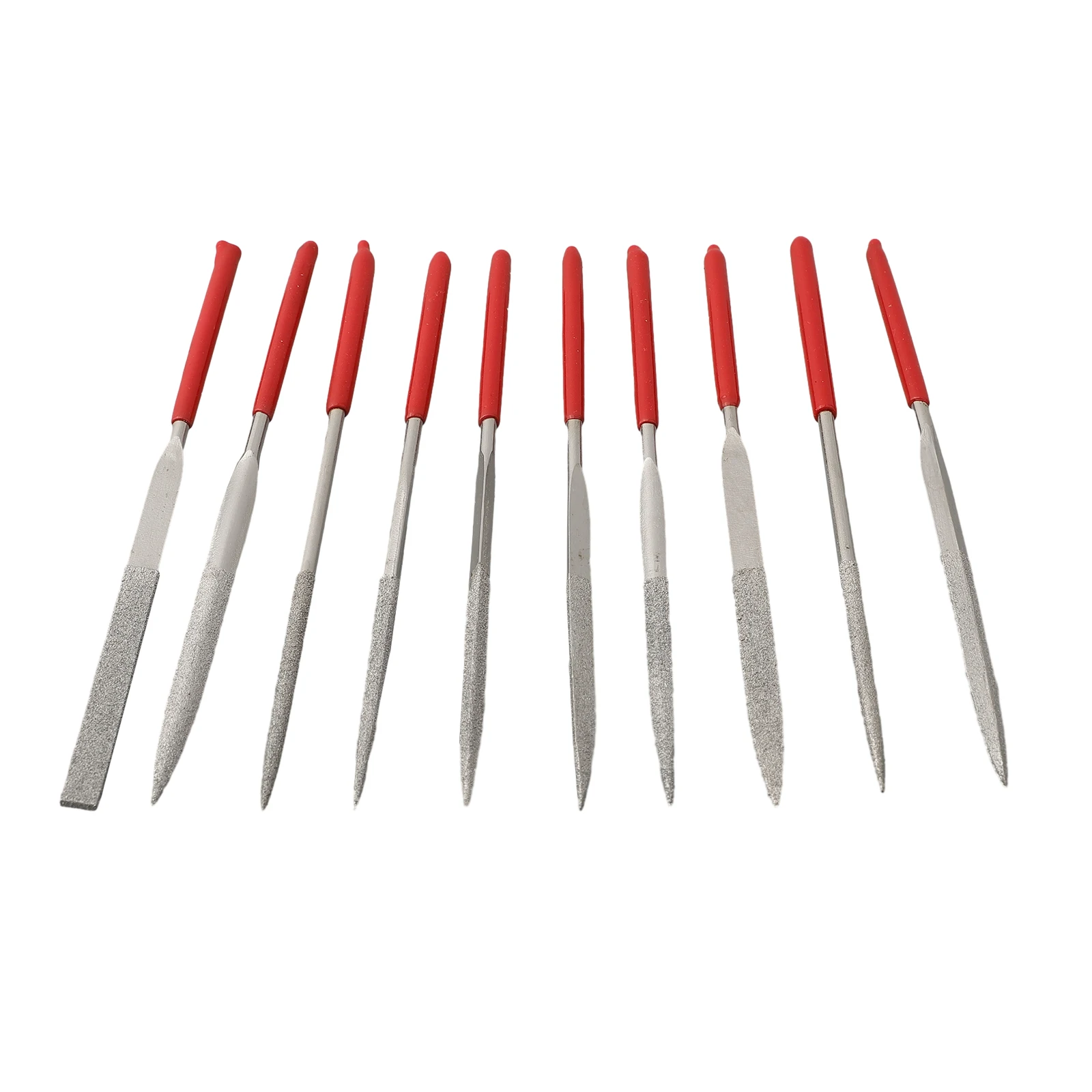 High Quality Needle Files For Metal/deburring For Grinding With Non-slip Grips 10 Pcs/Set Electroplated Diamond