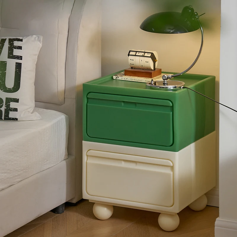 Nordic Nightstand Luxury Creative Storage Bedside Table Sectional Bedroom Furniture Nightstand Portable Portable Bedside Table