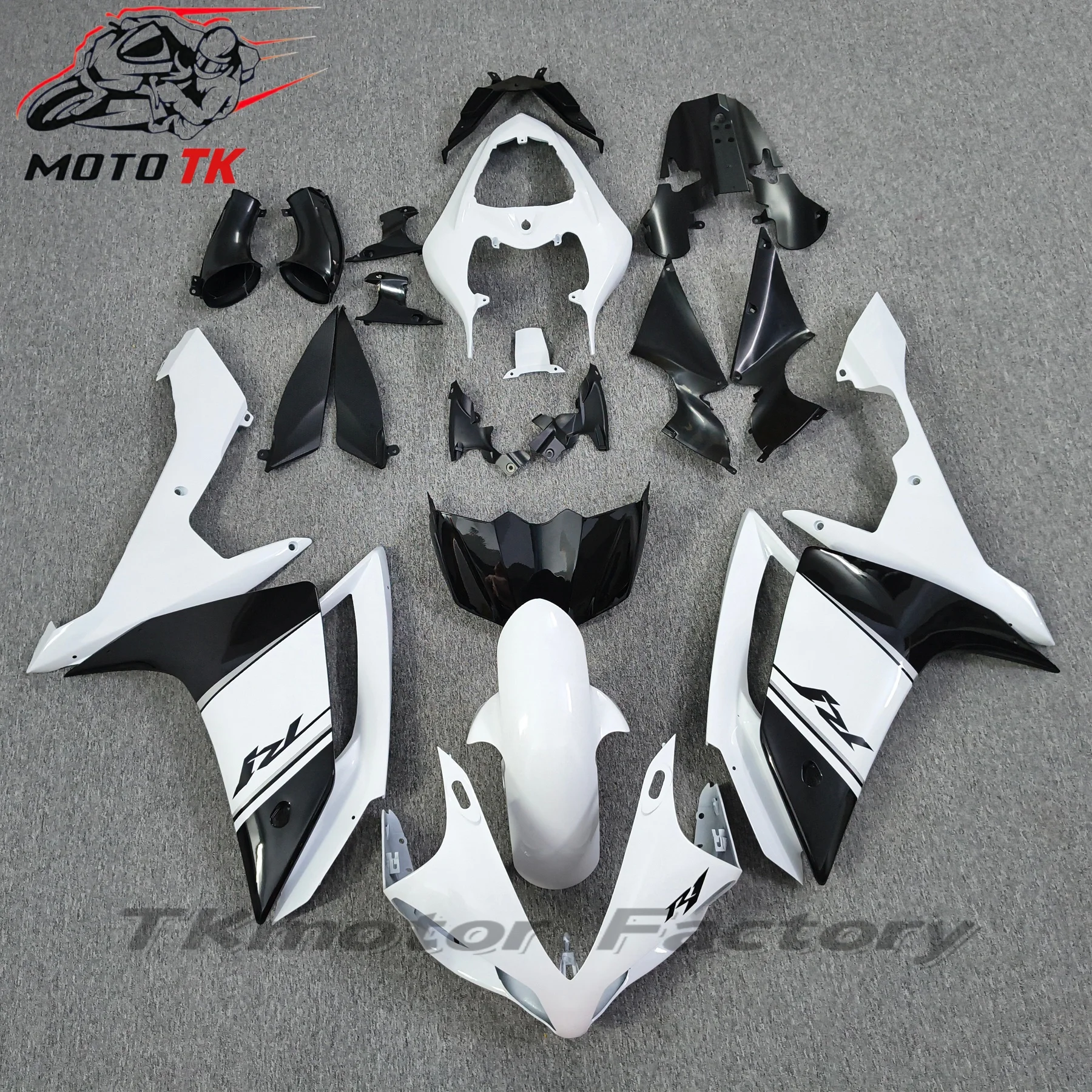 Free Custom Injection fairing kit fit for YAMAHA 2007  YZFR1 YZF R1 07 blue black motorcycle fairings body kits 31