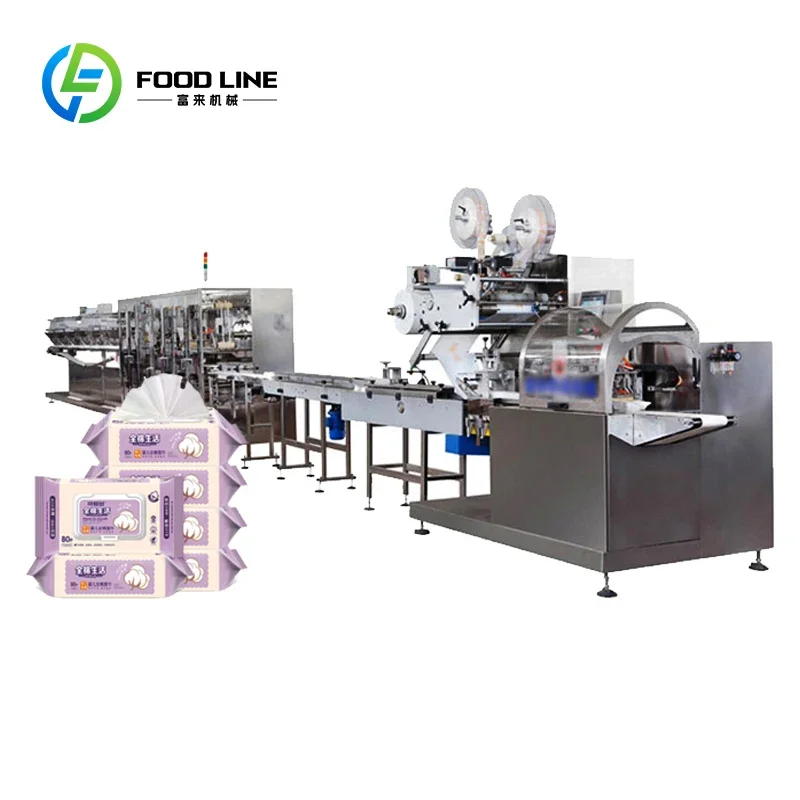 Customized Automatic Wet Tissue Making Manufacturing Line For Daily Care Wet Wipes Mass Production Equipment