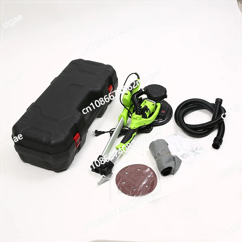 Folding self-priming long pole wall wall sander polishing sandpaper machine wall dust-free putty machine with double light strip