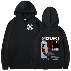 Rapper Duki ADA Tour 2024 New Hoodie Rap Men's Hip Hop Loose Pullover Sweatshirt High Quality Vintage Oversized Hoody Streetwear