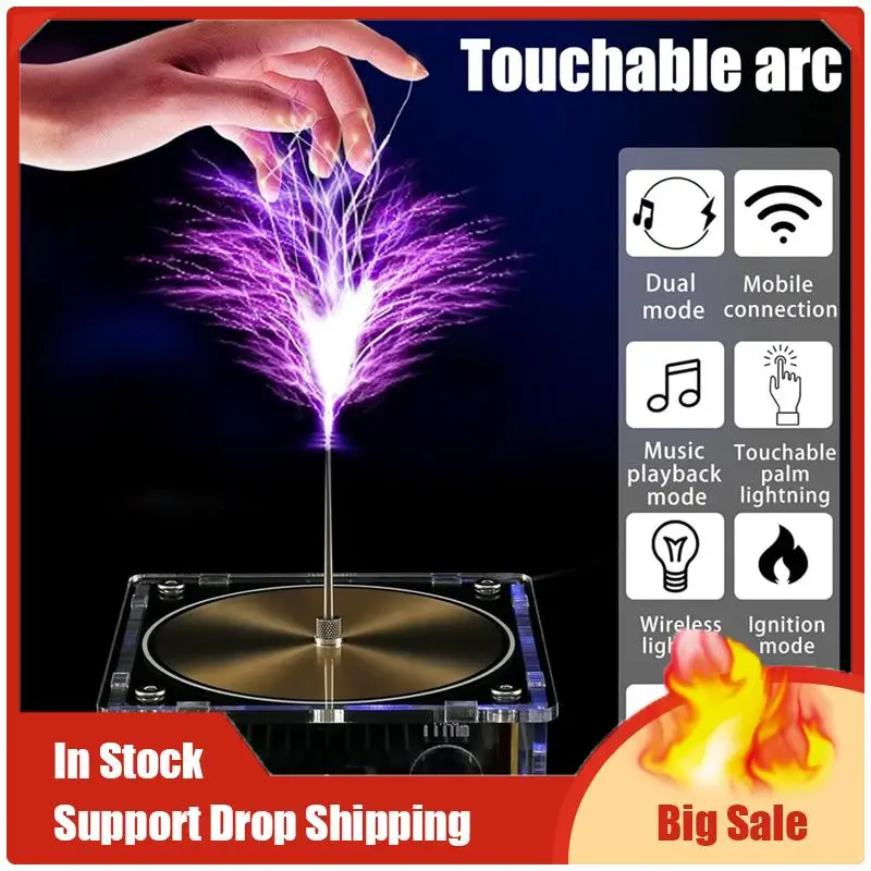 

A70U New Bluetooth Music Teslacoil, Artificiallightning Arc Teslacoil Arc Plasma, Touchable Spark-Gap Generator Teslacoil Durabl