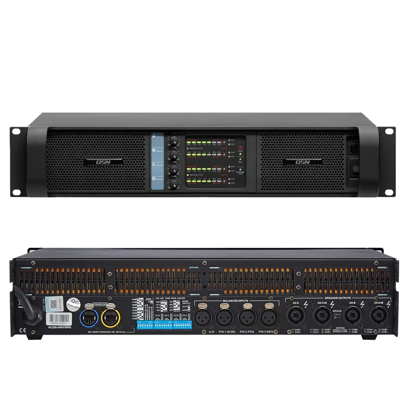 FP10000Q Professional Power Amplifier 4×1350W, Output & Power Supply Modules Multi-Models