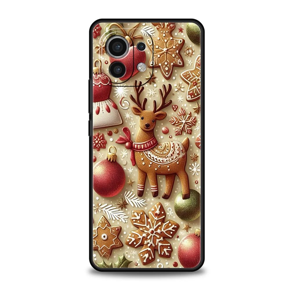 حافظة هاتف لهاتف Xiaomi Mi 15 14 13 12 11 Ultra 14T 13T 12T 11T 10T Pro Lite 5G مقاومة للصدمات لينة من البولي يوريثان شل السنة الجديدة عيد الميلاد #4