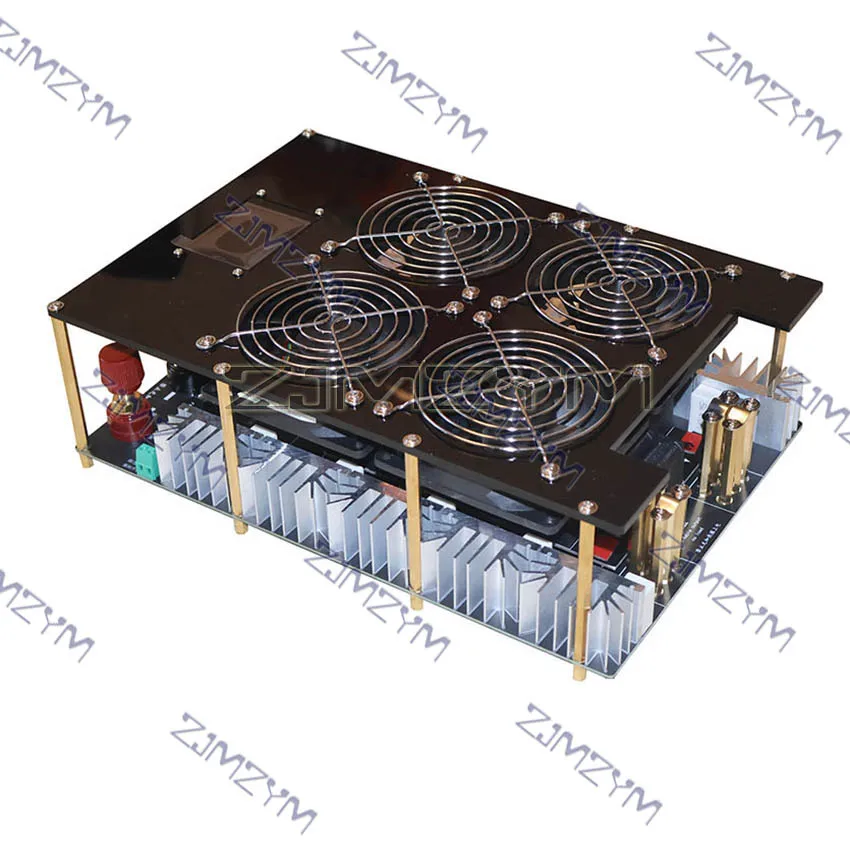 Modulo riscaldatore a induzione ZVS da 5000 W Scheda PCB per riscaldamento a induzione ad alta frequenza Metallo fuso + Bobina + Pompa