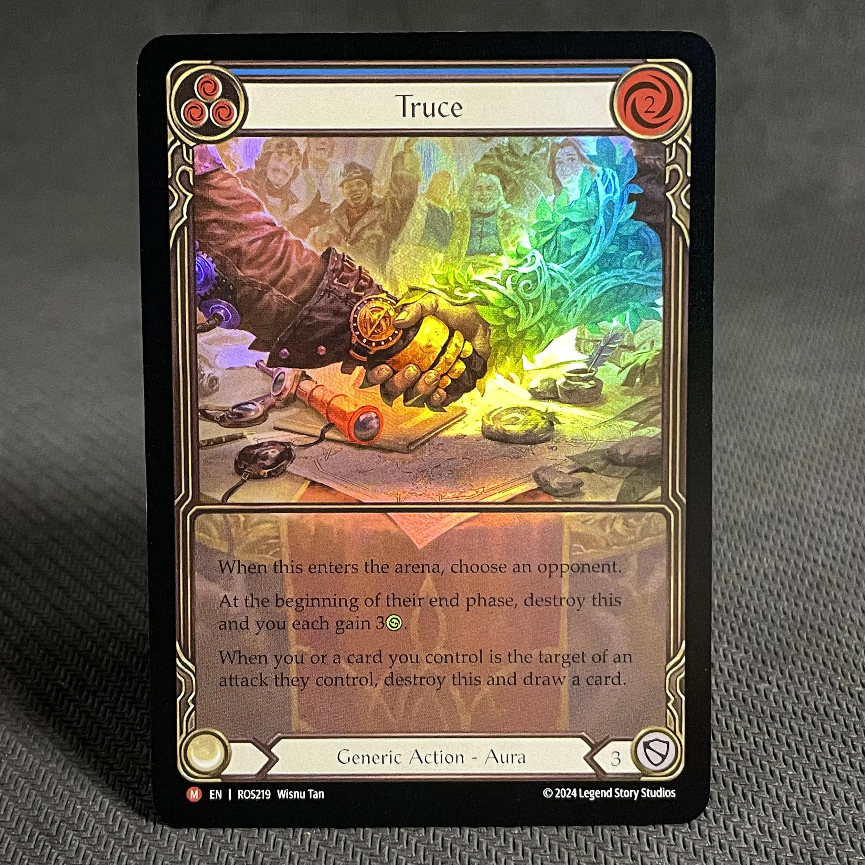 FAB Card Rainbow Foil Proxy Cards Blood Splattered Vest Command and Conquer Master Cog Stonewall Gauntlet Gone in a Flash