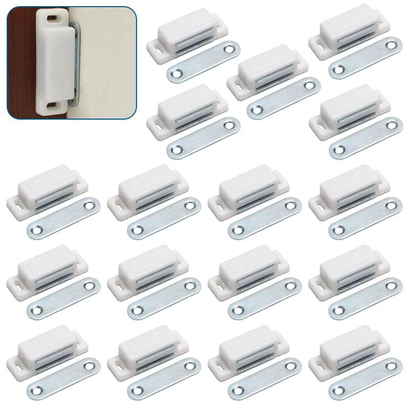 Magnetic Door Catch, Cabinet Door Magnet Latch, Drawer Magnetic Lock, Cabinet Magnet, Used for Closing Cabinets, Wardrobes
