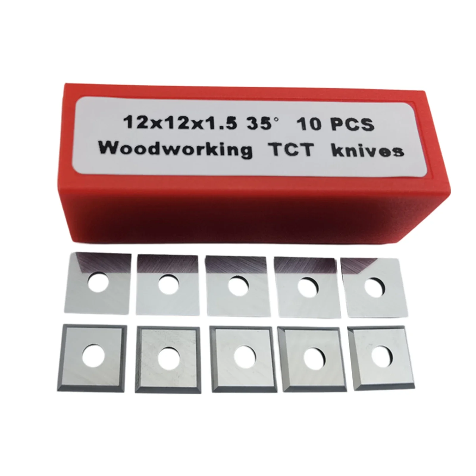 

10PCS Square Corners Carbide Inserts 4 Edges 12x12x1.5mm Replacement Planer For Metalworking Tool Accessory High Quality