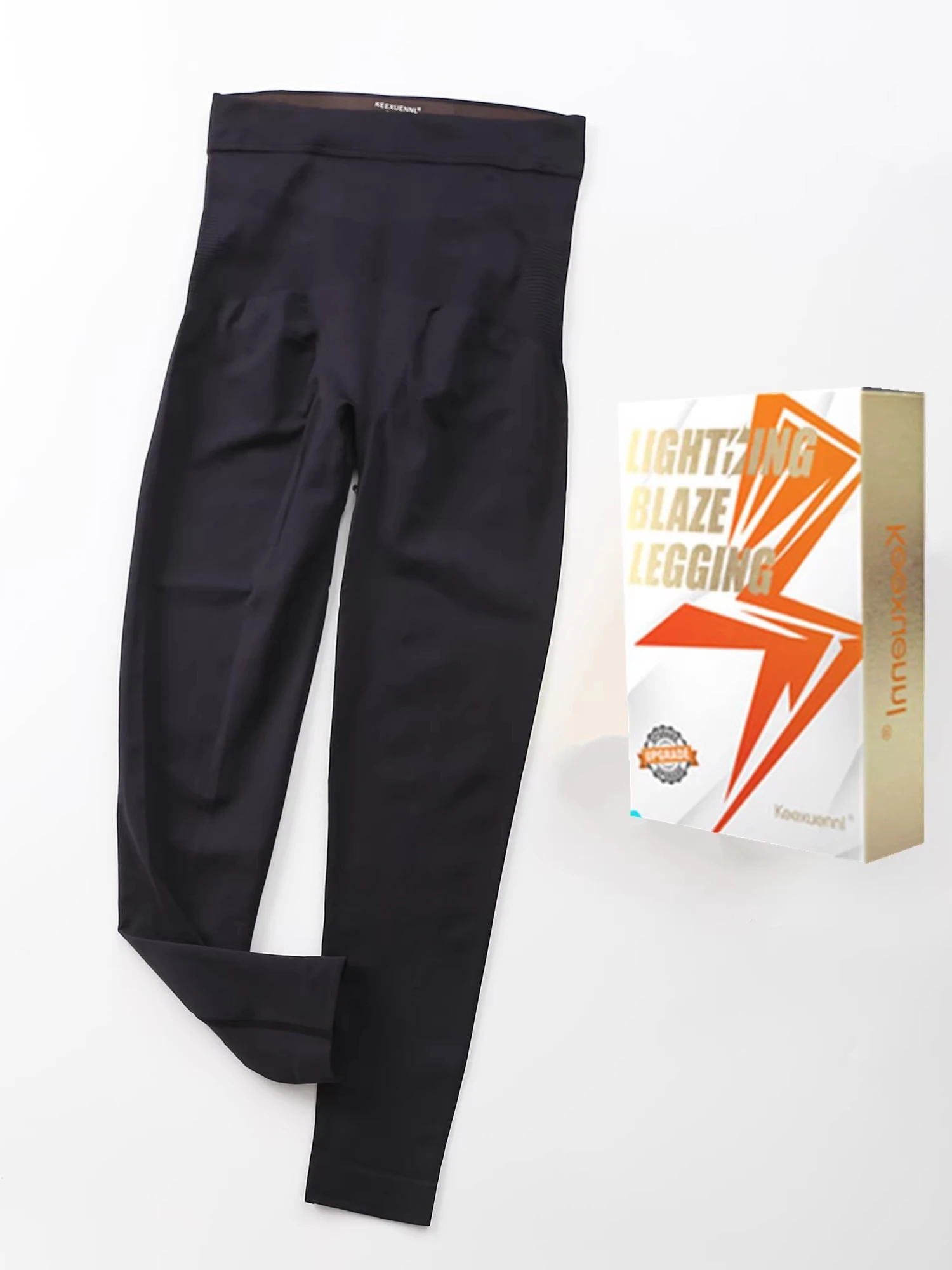 Fitn Lightning Pants S Schlankheits-Trainings-Sportbekleidung Schwarze Hose Keexuennl Damen Baselayer-Hose zur Fettverbrennung