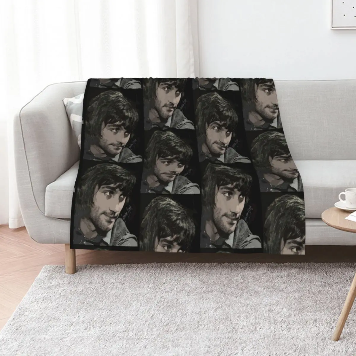 

George Best Football Genius Throw Blanket Hair bed plaid Softest Luxury St Blankets