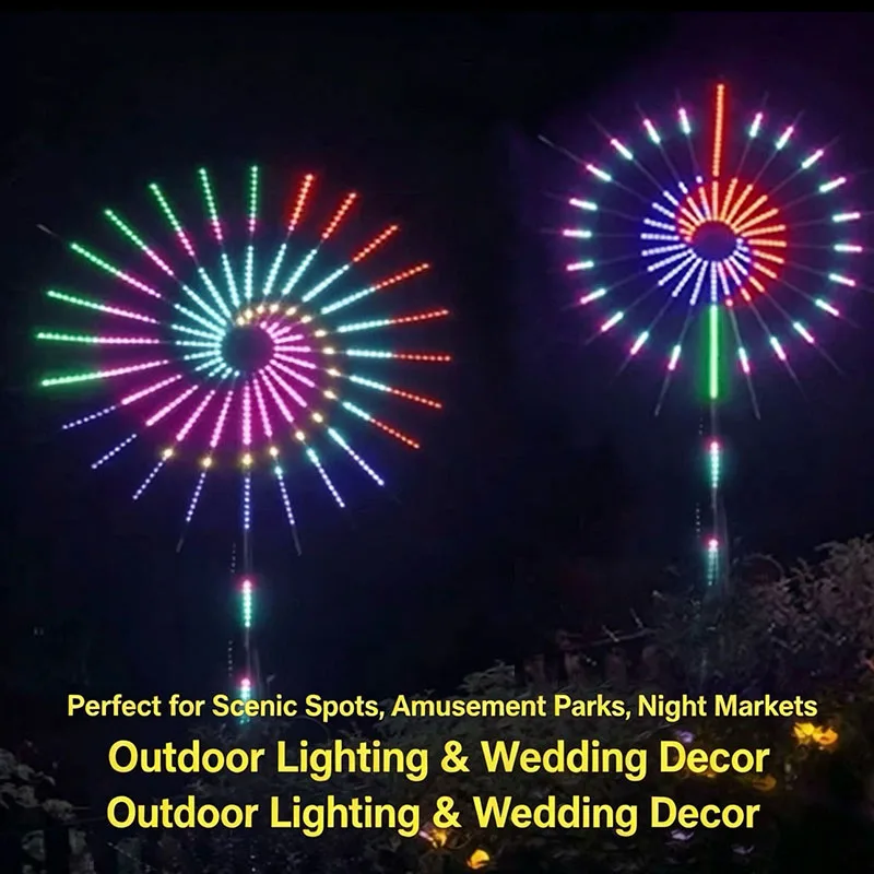 2026 Firework Lights, PC Programmable Electronic Firework Lamp, Waterproof, 2026 New Outdoor Courtyard Park Lighting