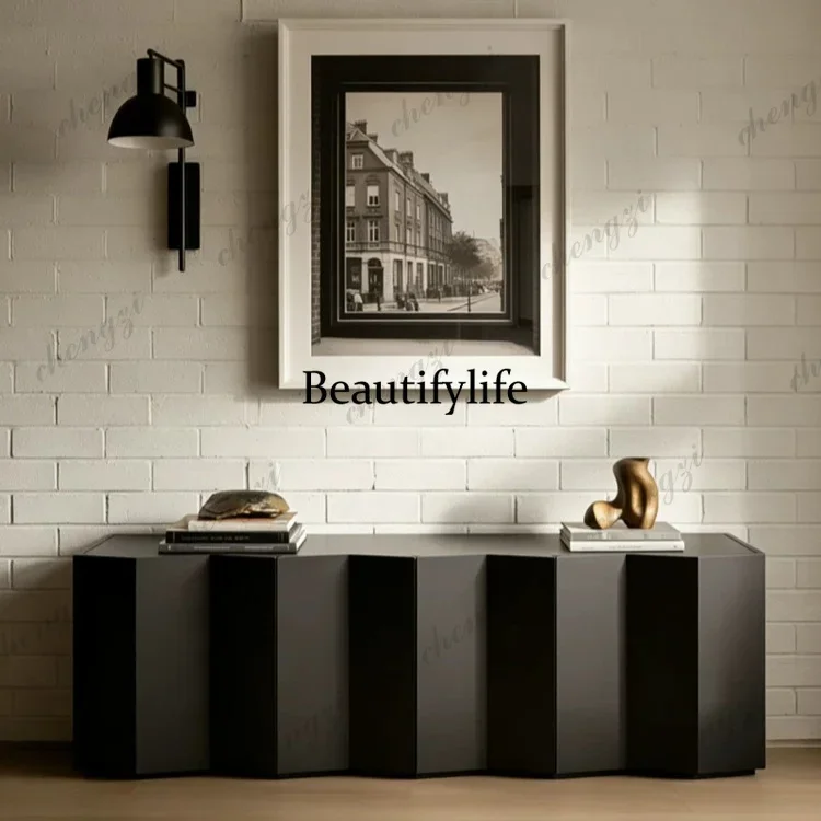 A4567 Italian minimalist matte paint porch cabinet against the wall designer decorative cabinet dining side TV cabinet creative