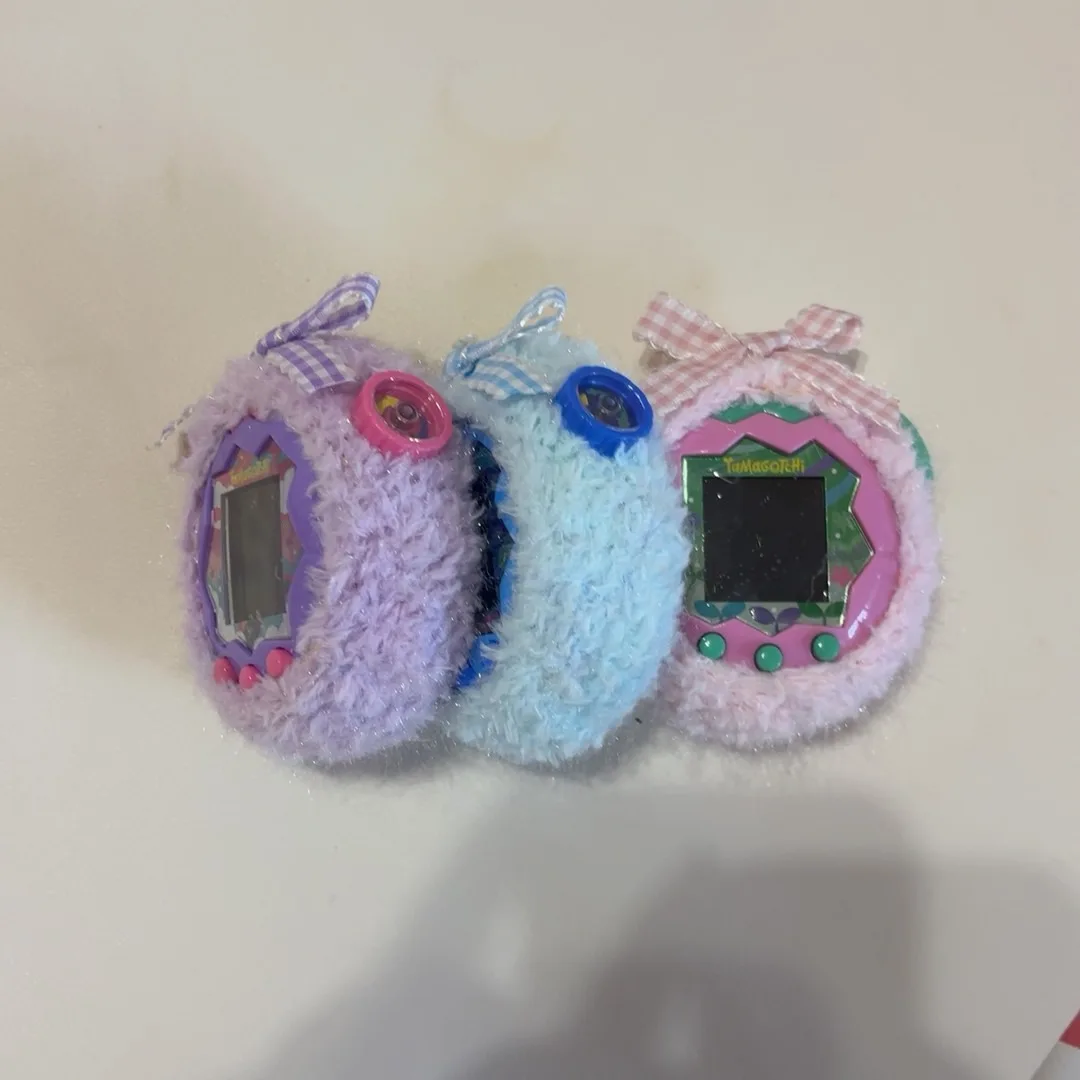 

Защитный чехол Tamagotchi Paradise, милый защитный чехол с бантом, шерстяной защитный чехол Tamagotchi, декоративные аксессуары