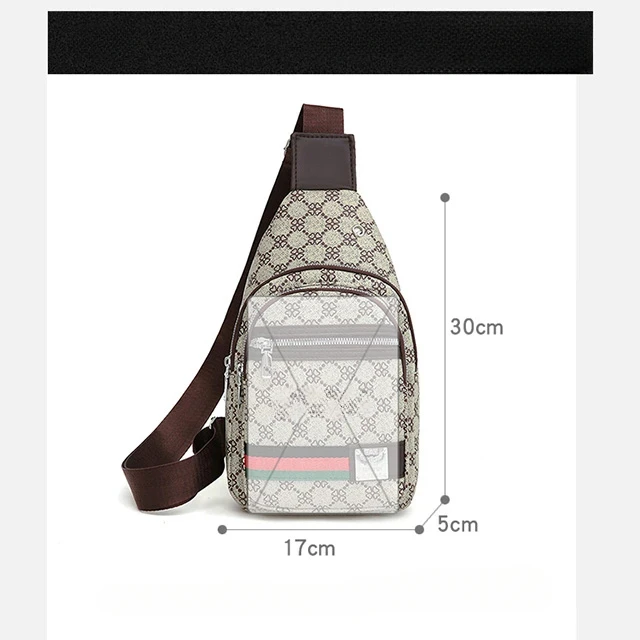 Multifunktionale Umhängetasche für Herren/Damen Schultertasche Stoff-Brusttasche mit Kopfhörerloch Schräge Freizeittasche – Detail 8