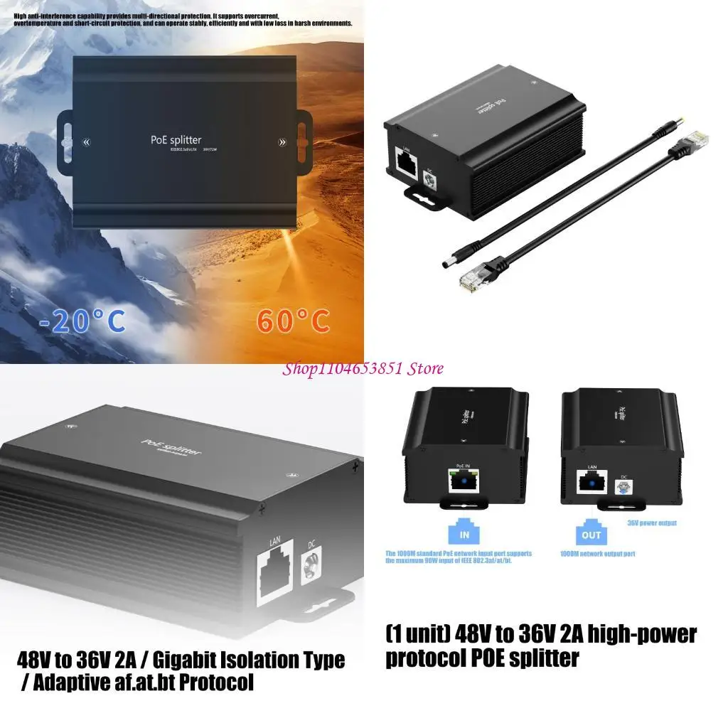 outdoor-poe-splitter-48v-to-36v-2a-high-power-metal-housing-for-camera-and-access-point