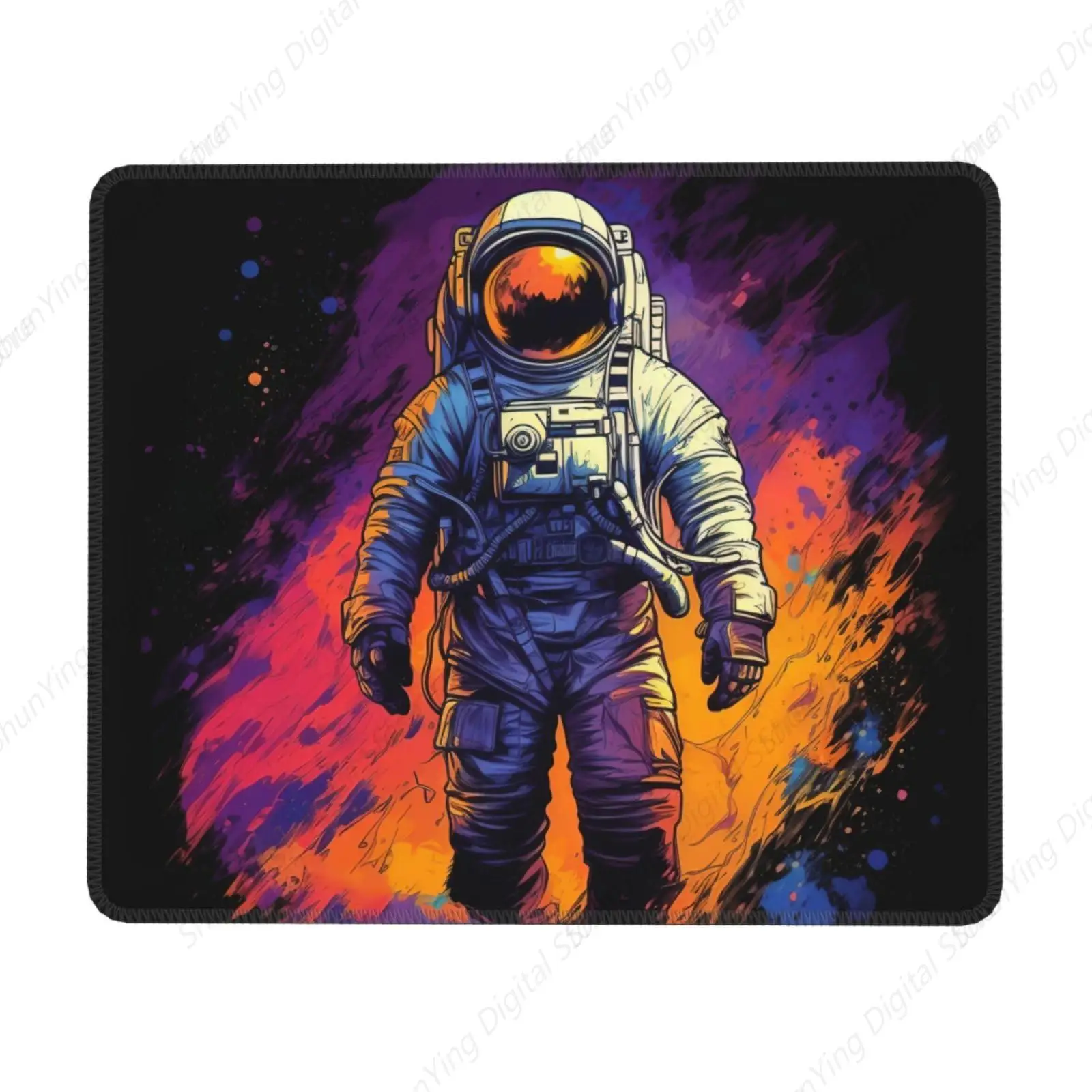 Space Astronaut Punk Style Mouse Pad Anti Slip Rubber Gaming Mouse Pad Suitable For Office Mouse Pads On Computers And Laptops