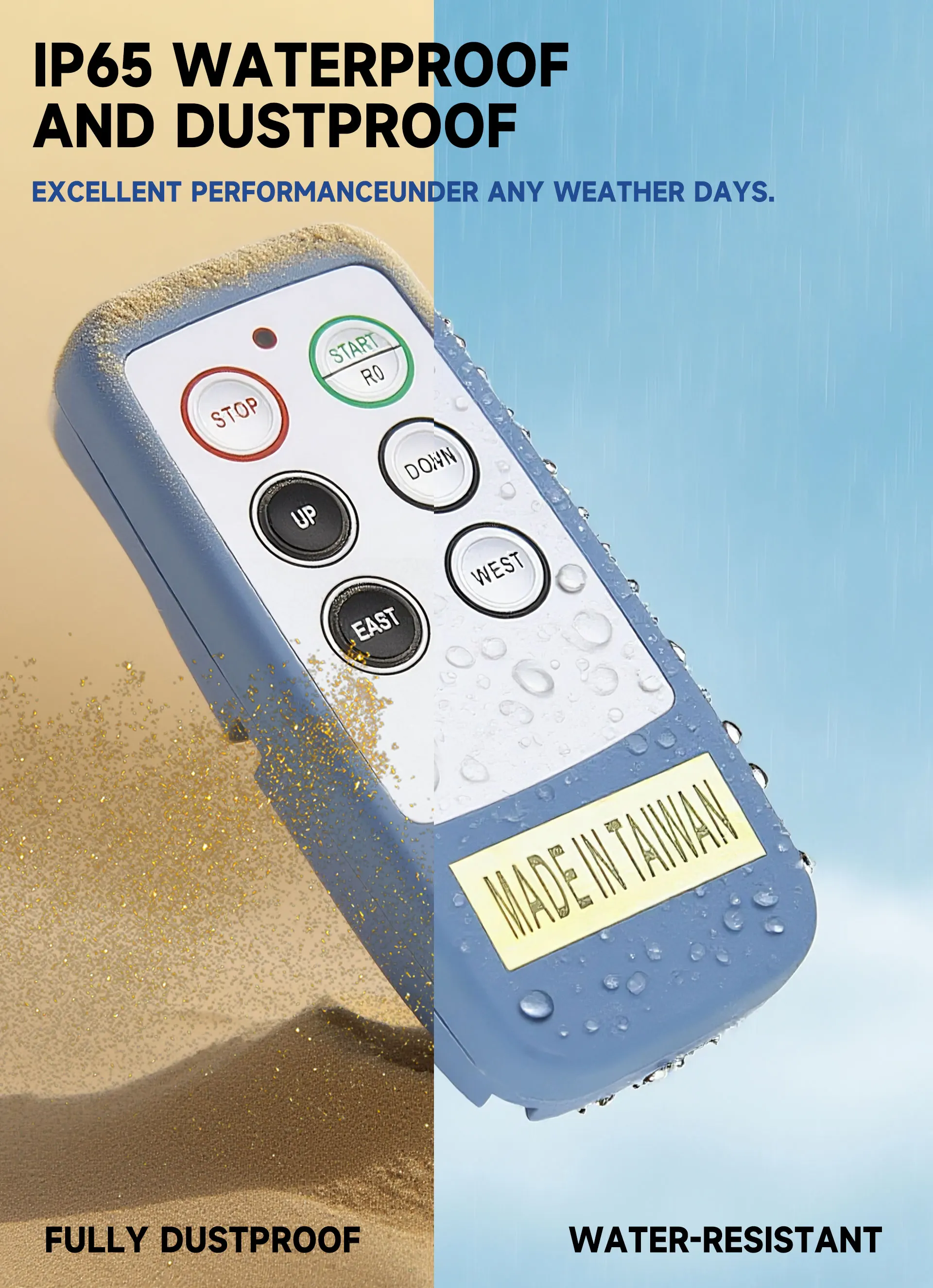 Saga-L6 4 buttons single speed Industrial Wireless Radio Crane Remote Control switches winches track Crane Controller lift