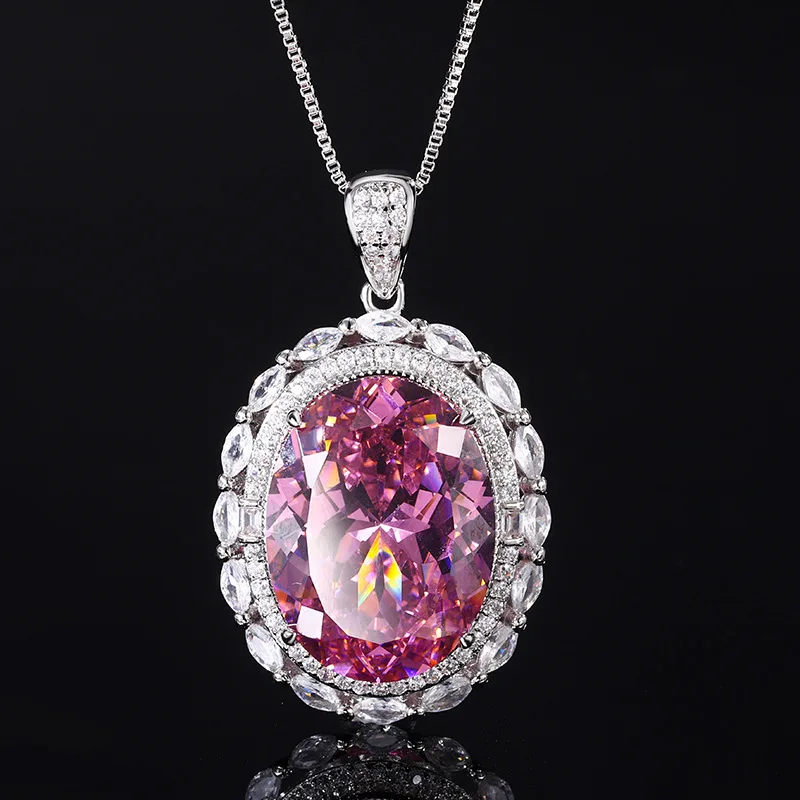 Jewelry Gold-Plated Bird's Nest Cut Egg-Shaped Elegant Pendant Main Stone 15*20