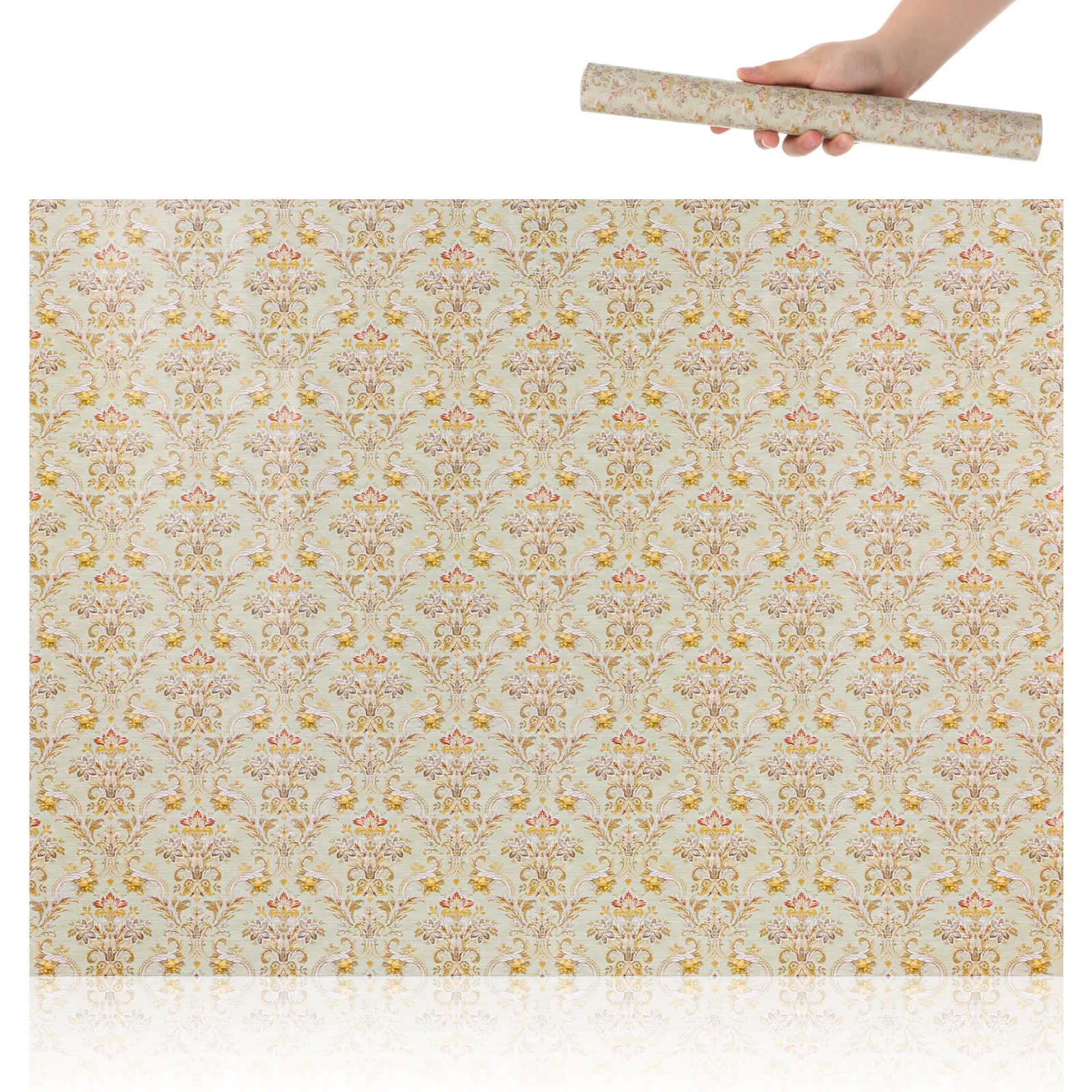 

1 Sheet Mini House Wallpaper Stickers Adhesive Peel and Stick Wall Paper Accessory for Living Room Bedroom DIY Micro Scenery