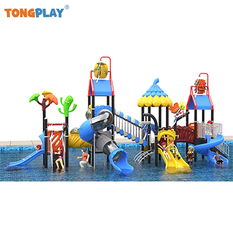 China Kinder Wasser Plastik Rutsche Park Spiel Hinterhof Wasser rutsche Park Schwimmbad Outdoor Wasserspiel platz