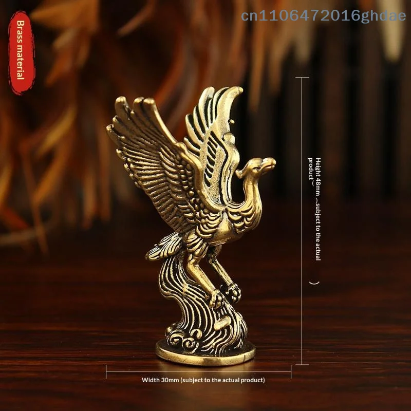 1 Pc Qingluan Bird An Ancient Divine Beast Figure Home Decor Qingluan Fire Phoenix Retro Decoration Table Craft Ornament