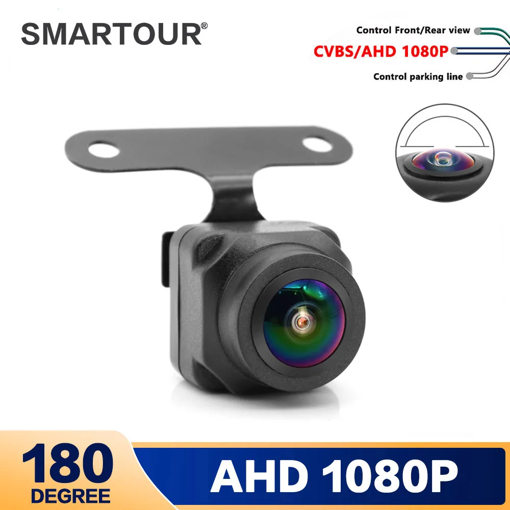 

Smartour AHD 1920*1080P Vehicle Rear View Camera Car Reverse Black Fisheye Lens HD Night Vision Universal Car Parking camera