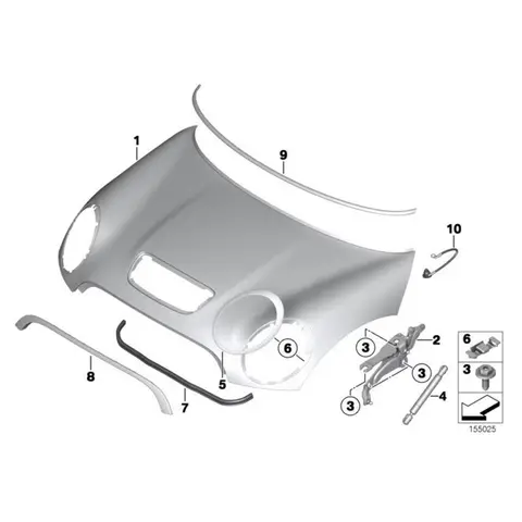 För Mini Cooper S R50 R51 R52 R56 R57 R58 R59 R61 R62 R53 R54 R55 F54 F55 F56 R60 Trådlös LED-välkomstpedaltröskelljus 10 best sales mini-r58 - №7