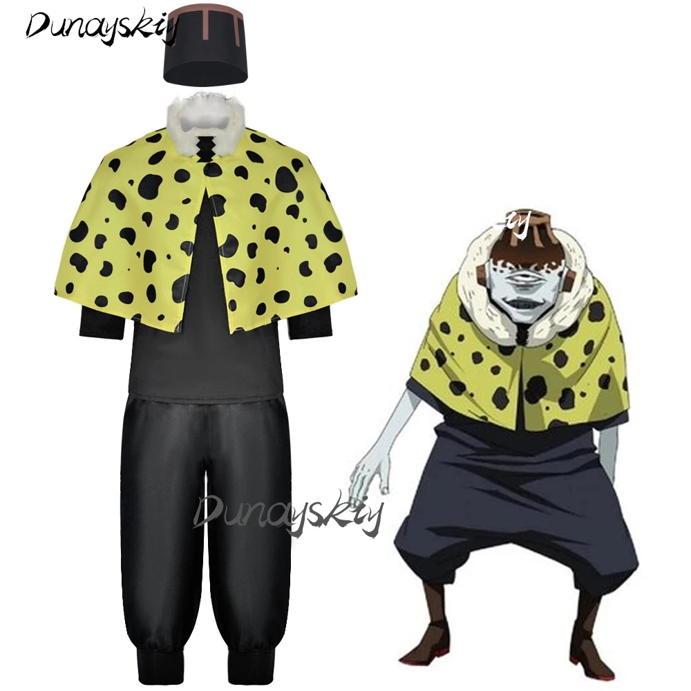 Jogo Costume Set Leopard Black Clothes Hat Scarf Cosplay Event Dress Up Party Halloween Anime Manga Cartoon Costumized Outfit