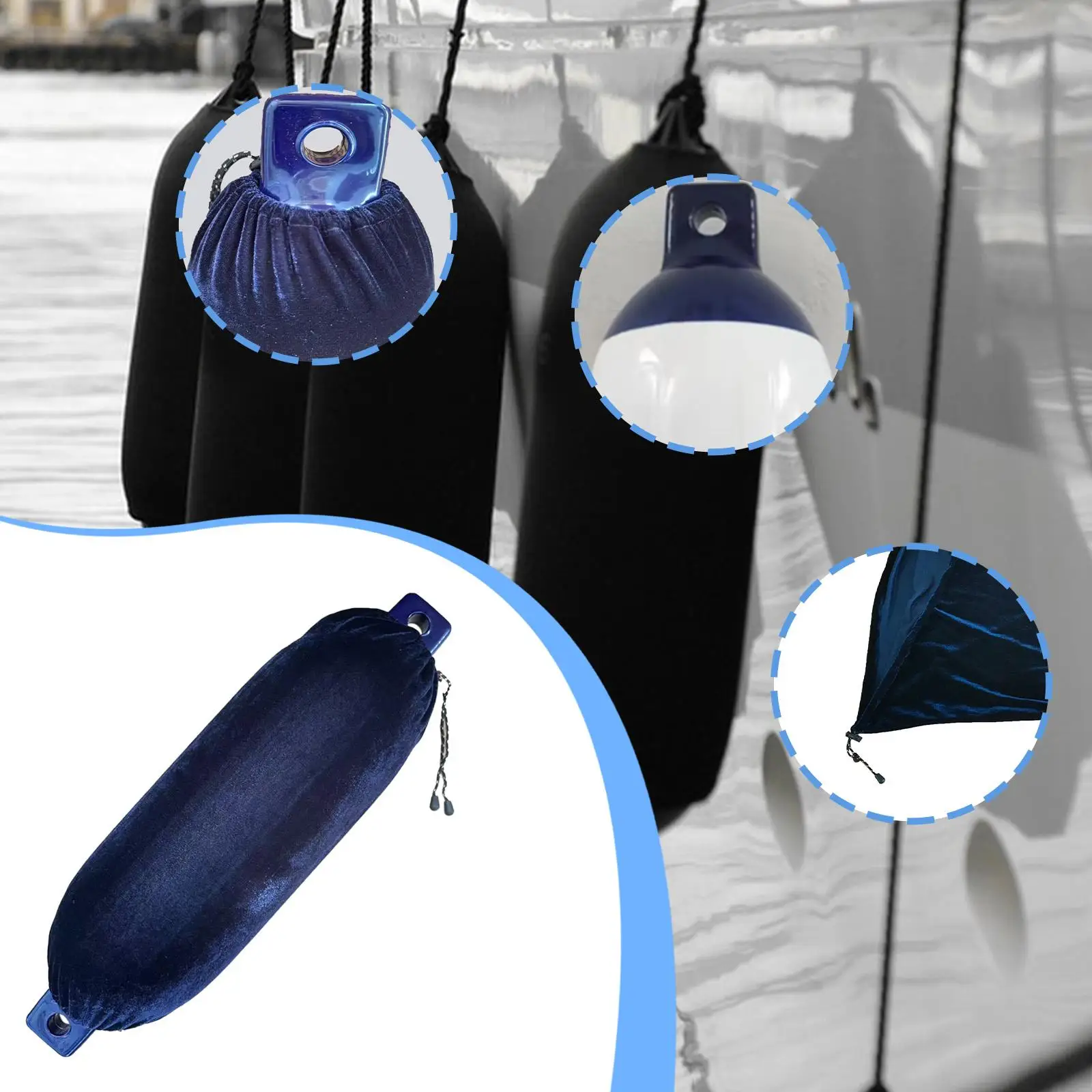 Inflatable Boat Fender Dock Part Easy Installation Enhanced Protection Stable PVC Reliable Boat Part for Yachts Ports Sailing