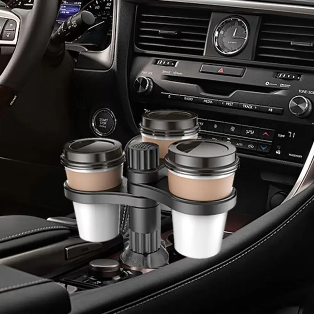 

3in1 Car Drink Holder Multifunctional 360 Degree Rotating Auto Cup Holder Car Stand Organizer Vehicle Mounted