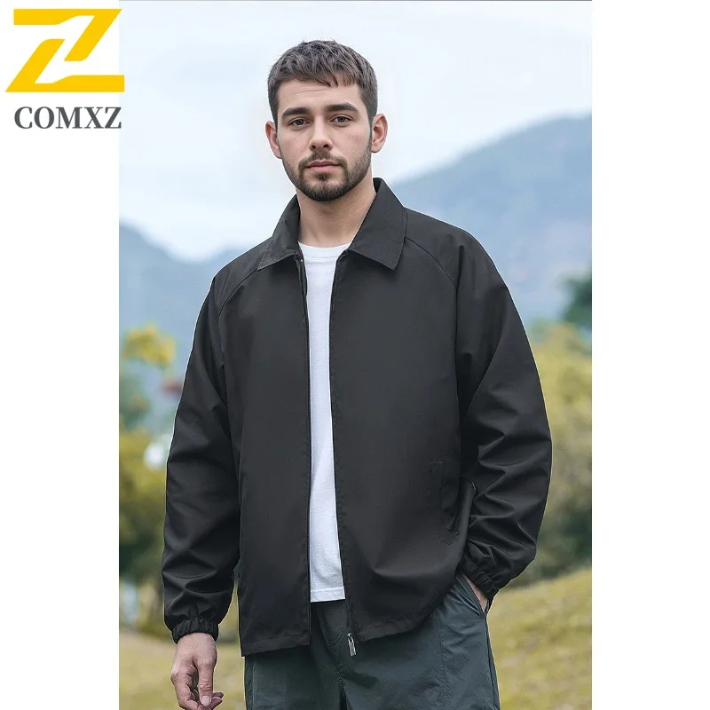 

Men Jacket Outdoor Stand Collar Windproof Printed Coat For Hiking Travel Work Exercise Lightweight Breathable Casual Sports Wear