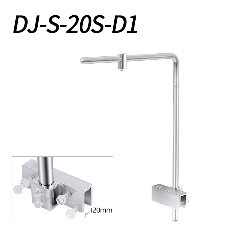 Adjustable Aluminum Alloy Aquarium Light Stand, Universal Clamp-On Lamp Holder Bracket, Suitable for Glass Thickness up to 20mm