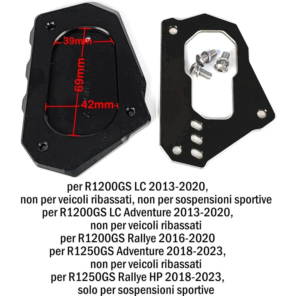 مسند مناسب R1250 GS لسيارة BMW R1200GS R1250GS R1250 GS ADV HP إصدار 2018-2023 حامل جانبي للمحرك تكبير تمديد ناقل الحركة