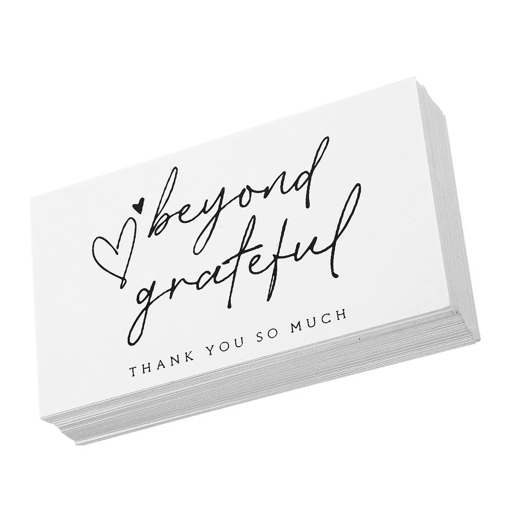 150pcs Thank You Small Business Elegant Paper Thanks Cards For Beauty Salon Bakery Gift Packaging Decorative Order Appreciation