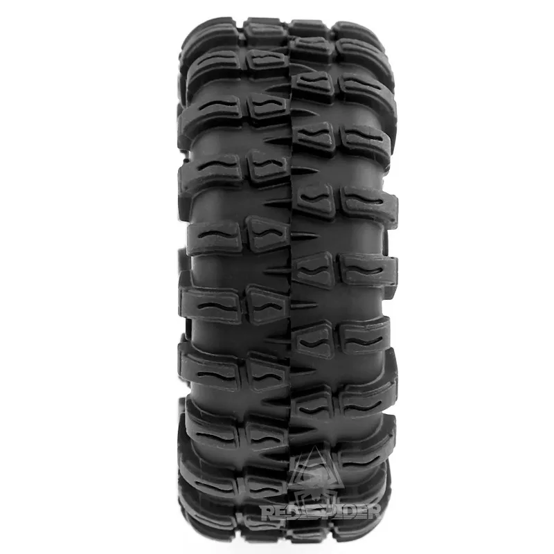 مجموعة عجلات خرز من الألومنيوم مقاس 1.3 بوصة وإطارات التضاريس الطينية لترقيات 1/24 RC الزواحف الصعودية UDIRC UCX24