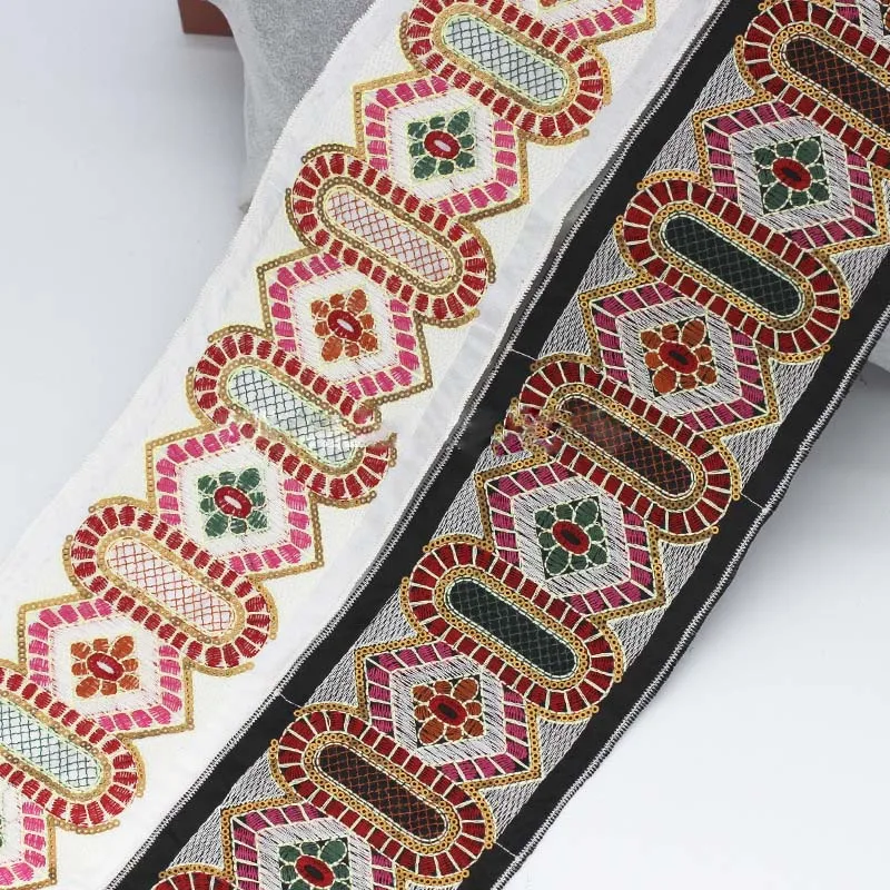 

20Yds Craft Sewing Trim Fabric Webbing Tape Decorative Woven Jacquard Web Ribbon for DIY Crafts Wedding Decoration